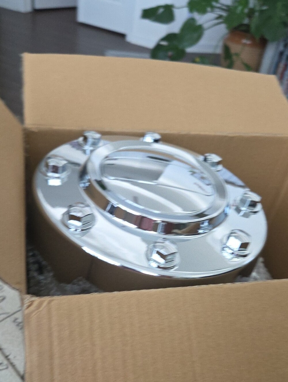 3 Chrome Wheel Center Hubcap